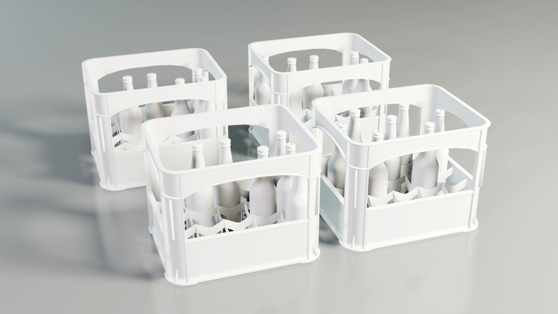 Beer Case Low-poly 3D model_6