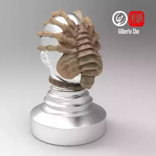 Facehugger Coffee Tamper 3D print model