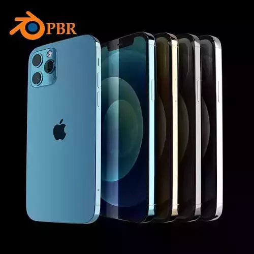 iPhone 12 Pro Blender Project 3D model