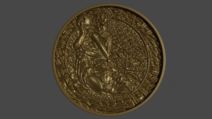 Maiden medallion from Resident Evil 2 3D print model 3D print model