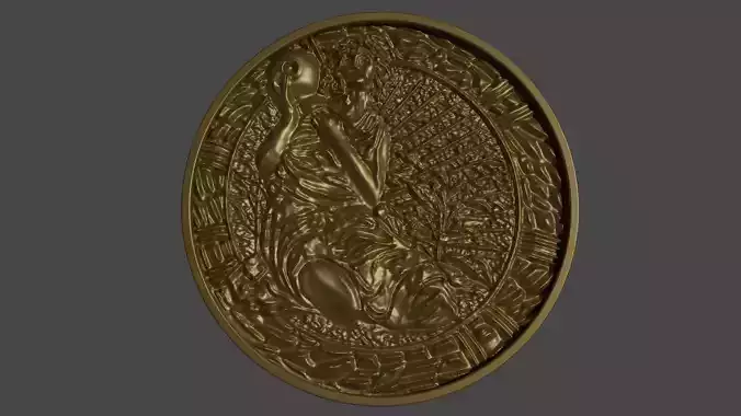 Maiden medallion from Resident Evil 2 3D print model 3D print model