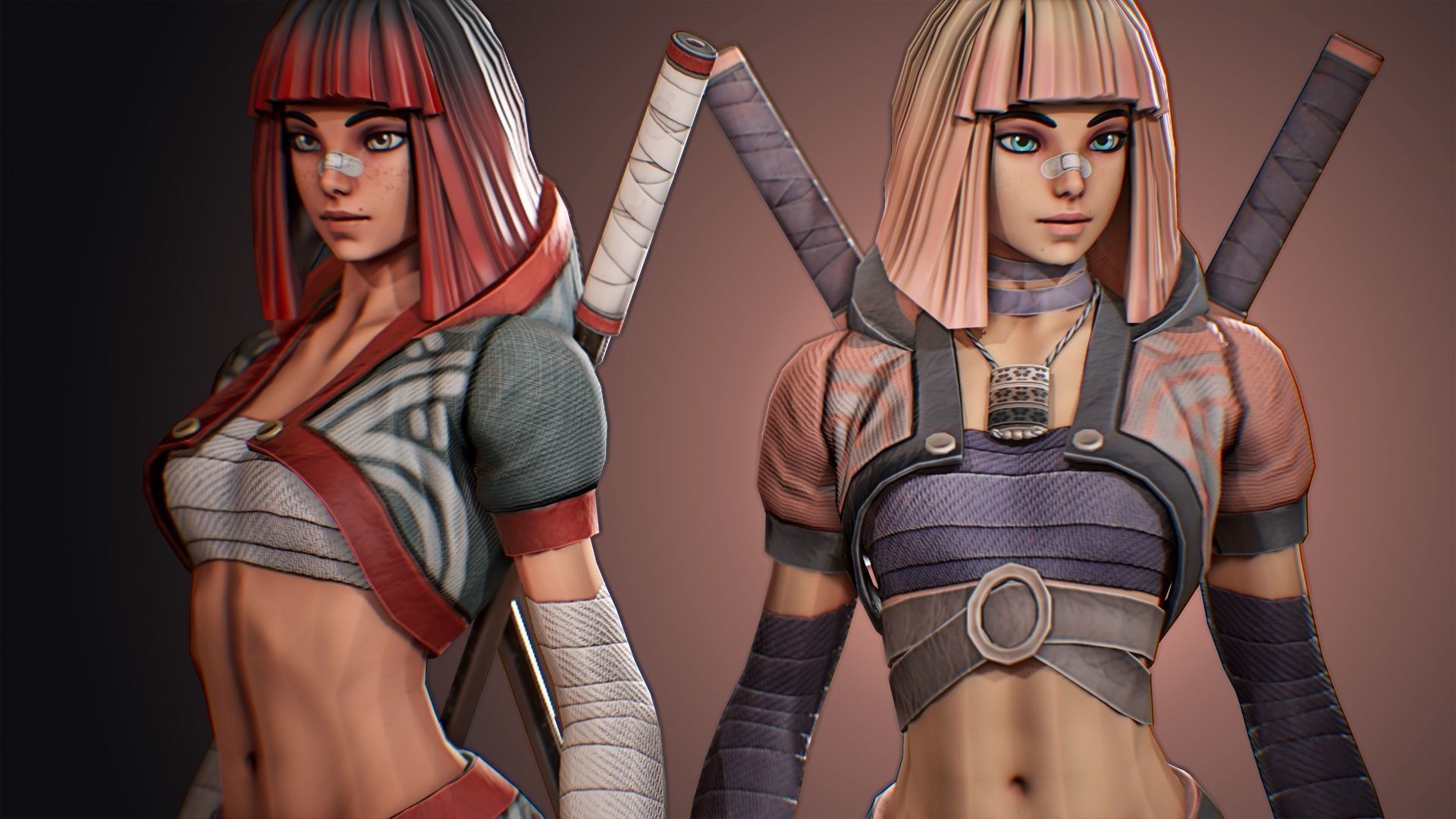 Yuko - Stylized Character Low-poly 3D model_6