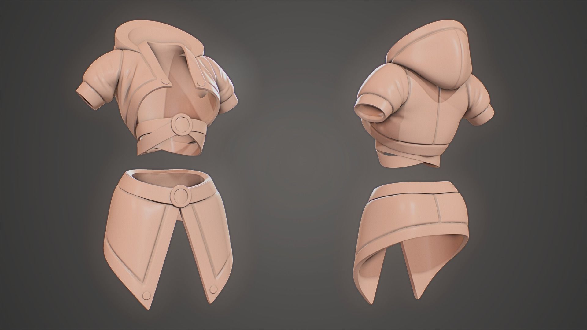 Yuko - Stylized Character Low-poly 3D model_13