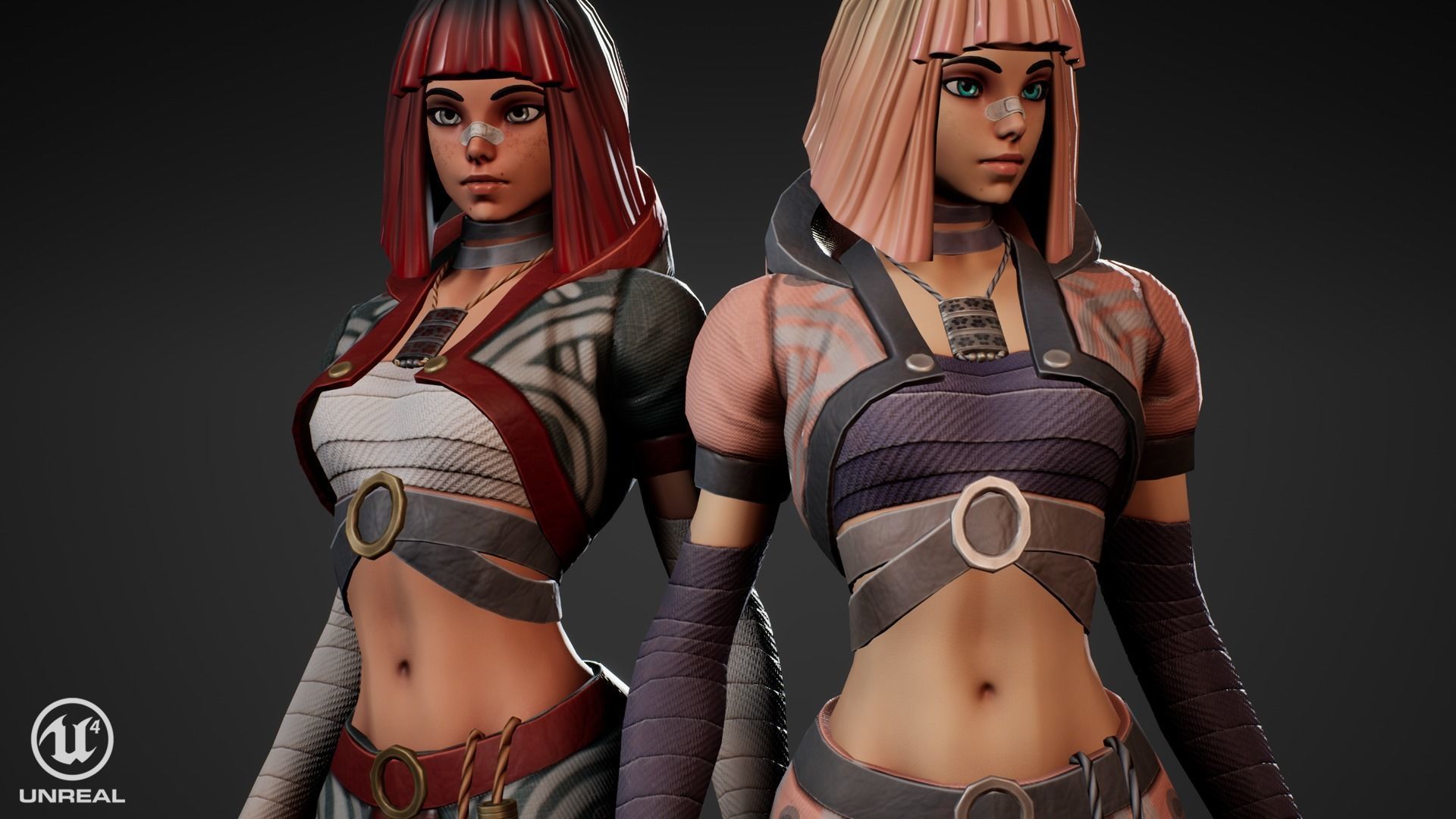 Yuko - Stylized Character Low-poly 3D model_14