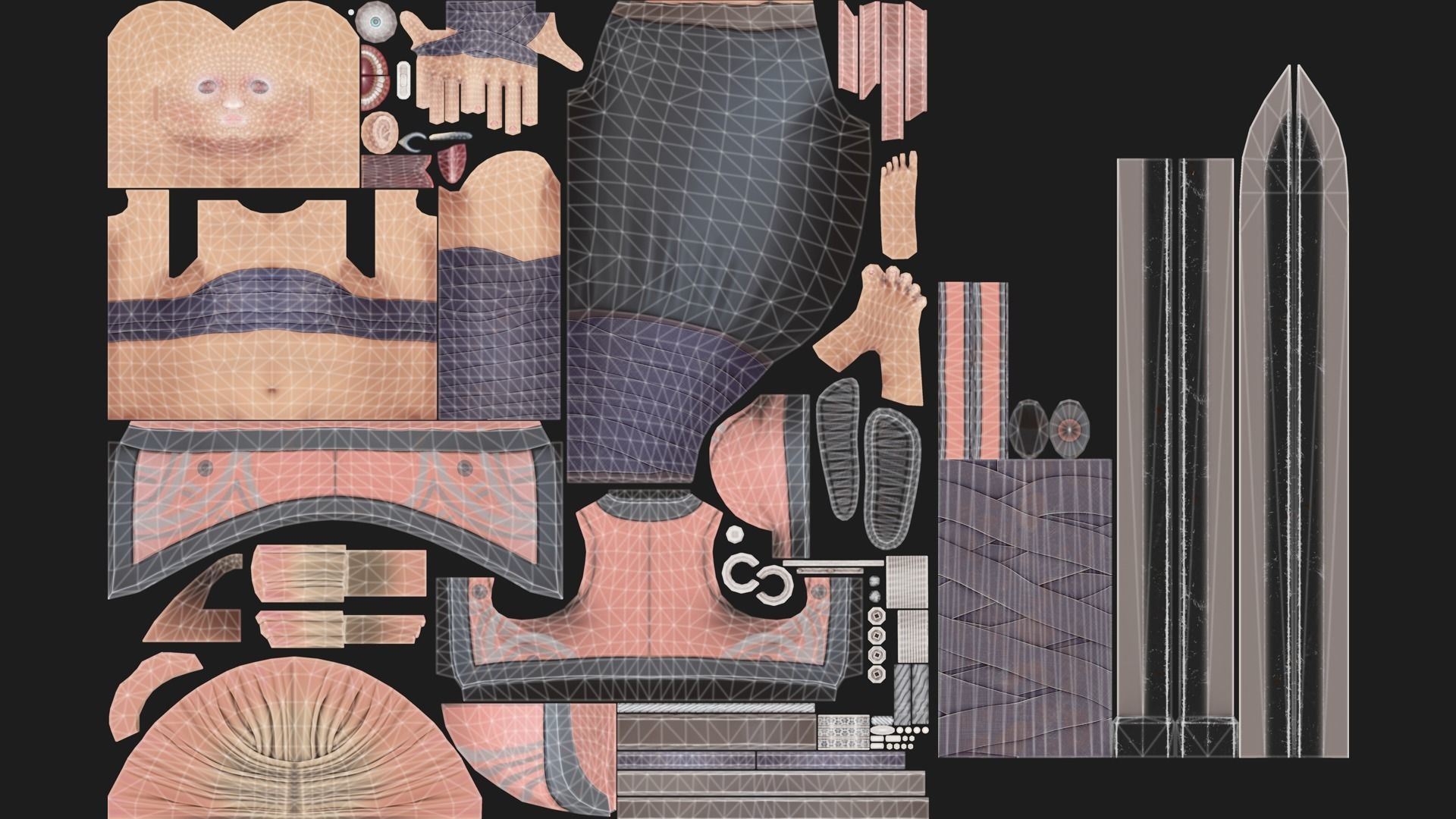 Yuko - Stylized Character Low-poly 3D model_17