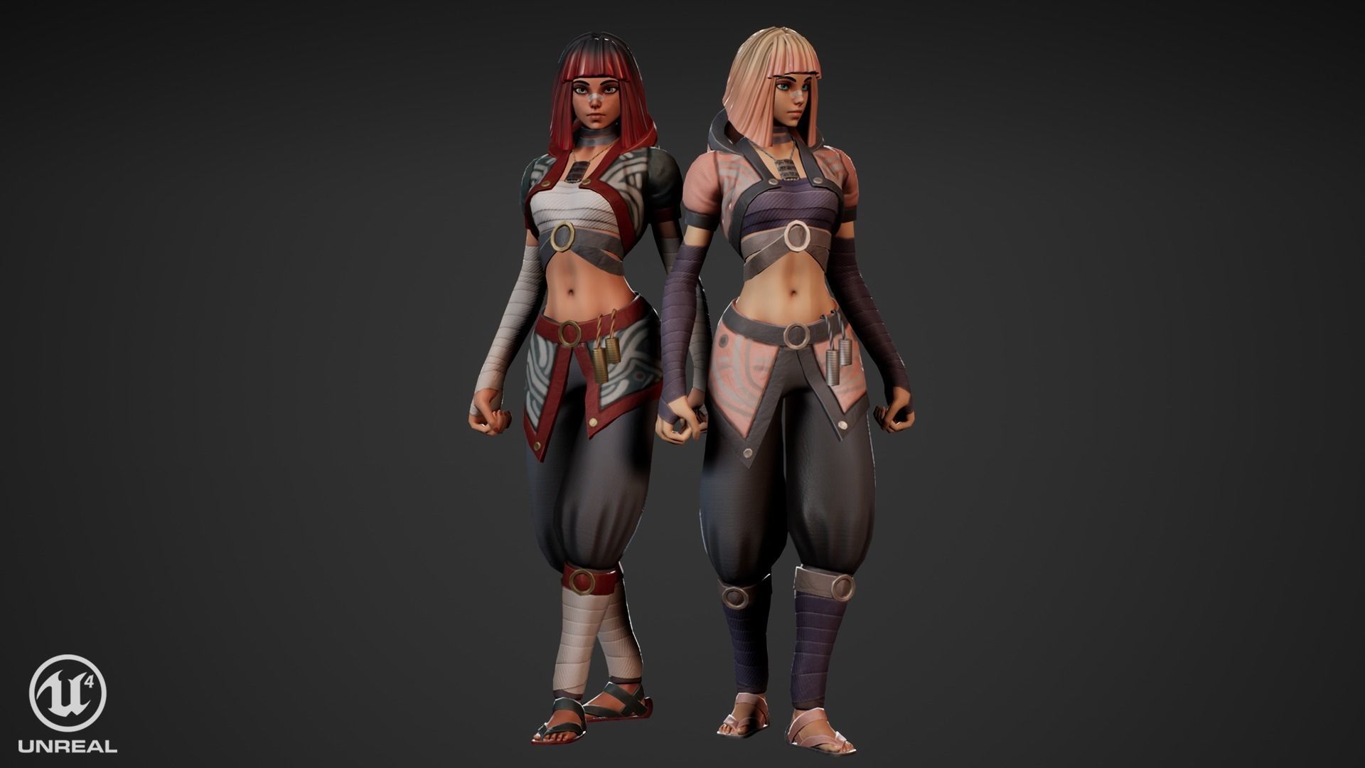 Yuko - Stylized Character Low-poly 3D model_15