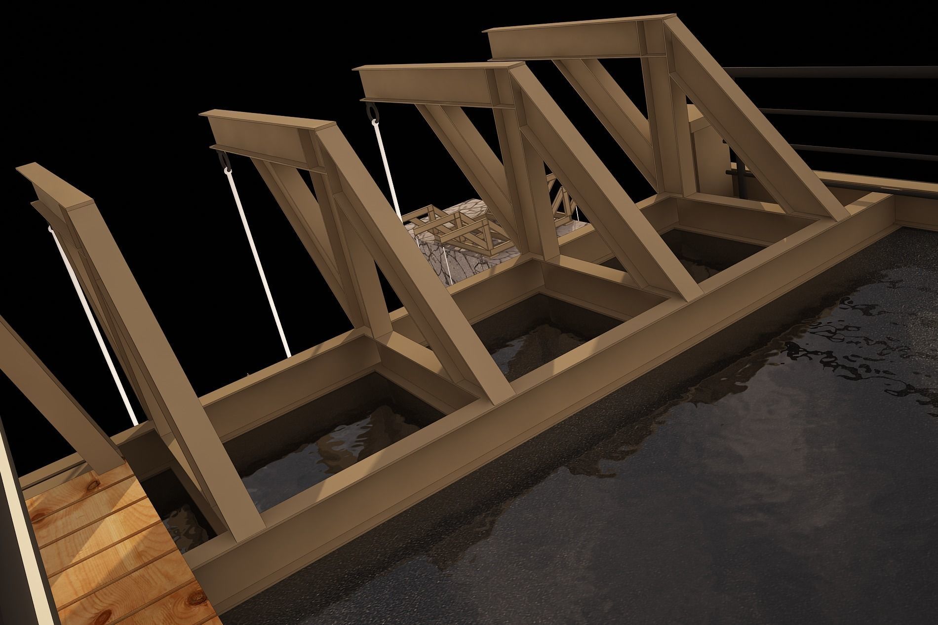 3D model of rock climbing and rappelling site with full details 3D model_7