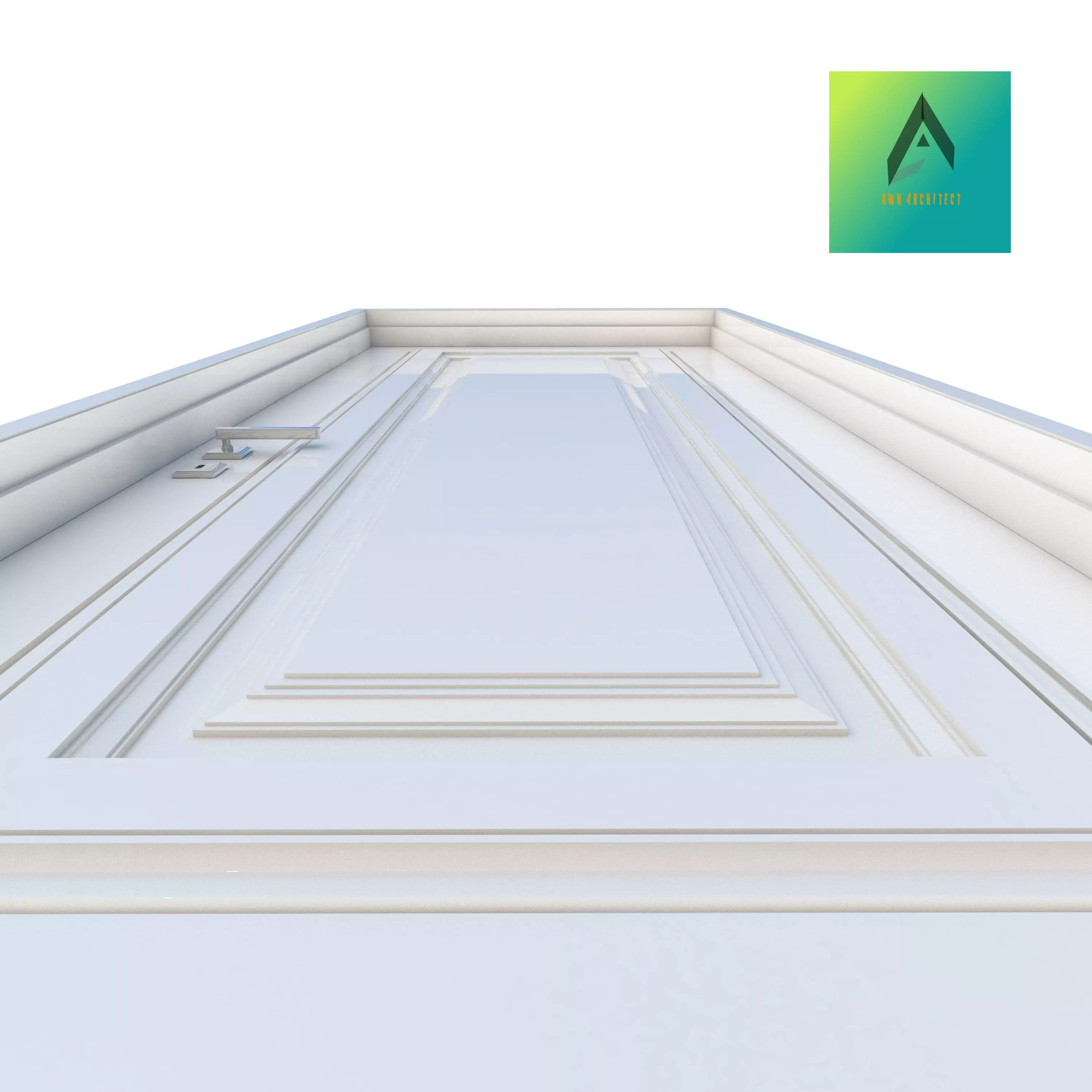 Room Door Type 20 3D print model_0