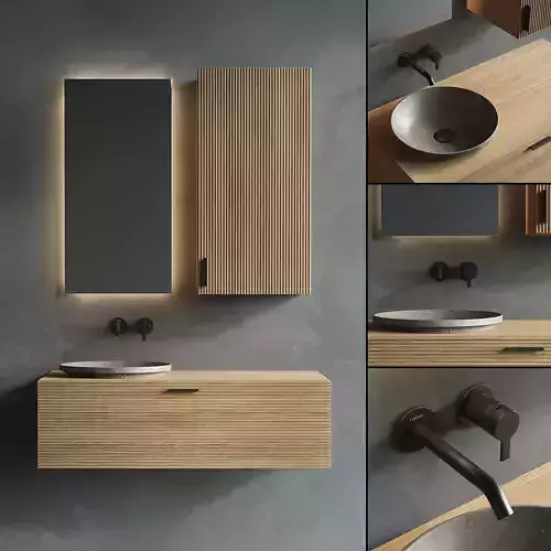 Inbani Grate 02 Vanity Unit Set 1