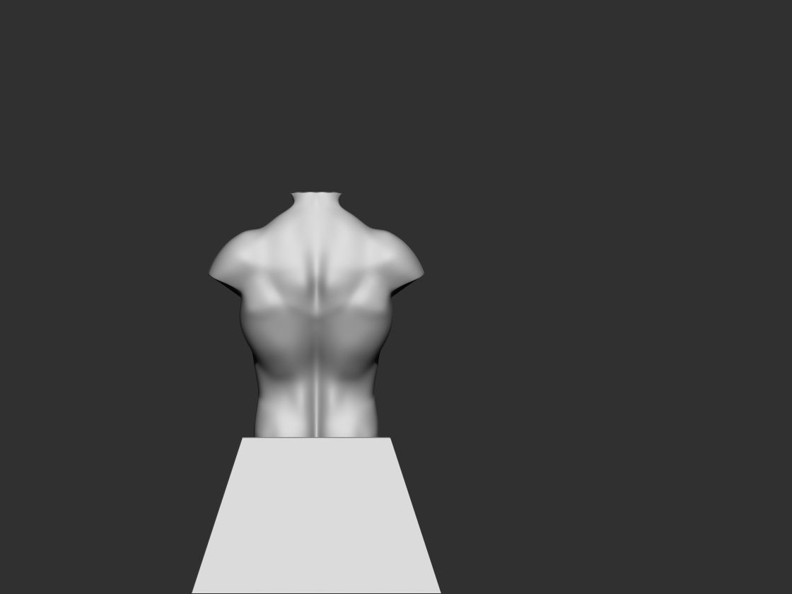 Torso 3d print model male bust 3D print model_4