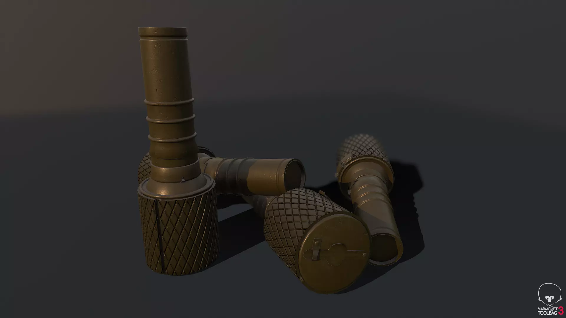 RGD-33 Hand Grenade GameReady Low-poly 3D model