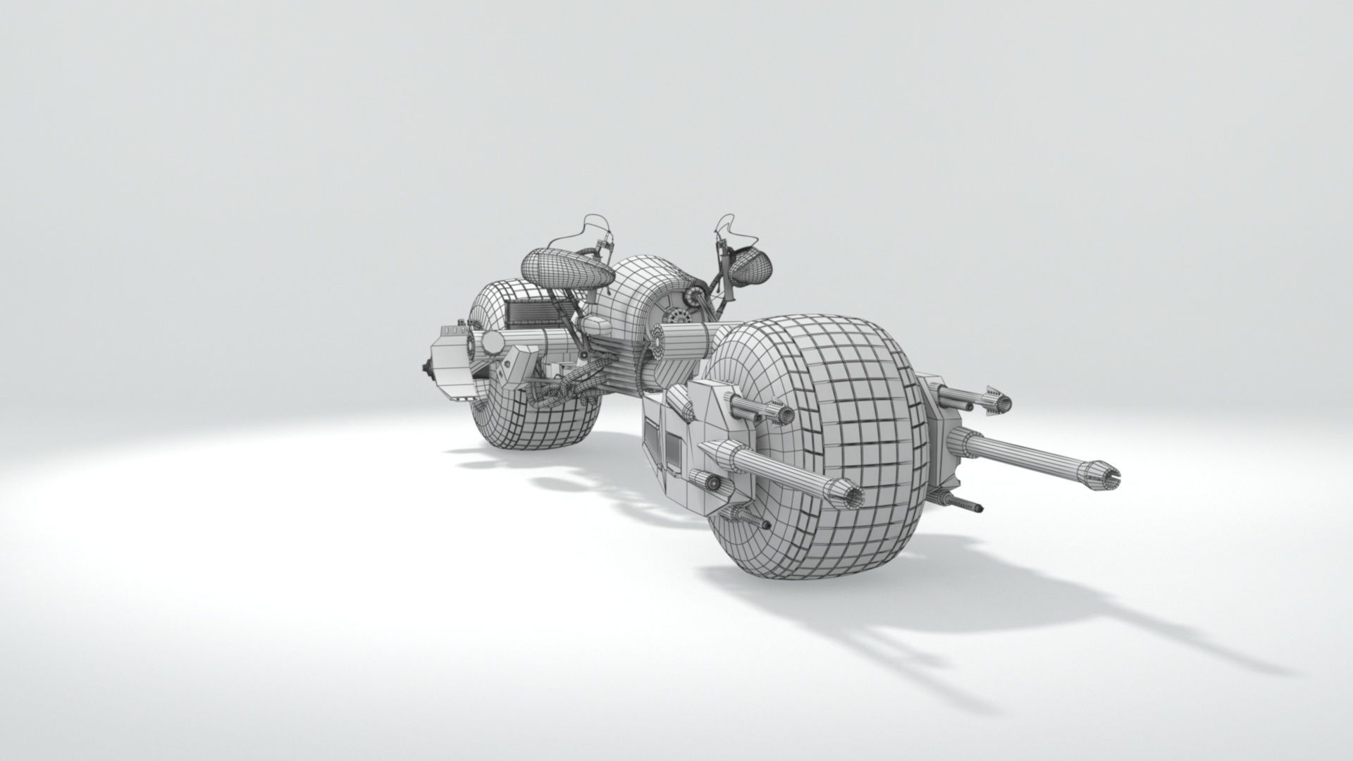 batpod motocycle 3D model_24