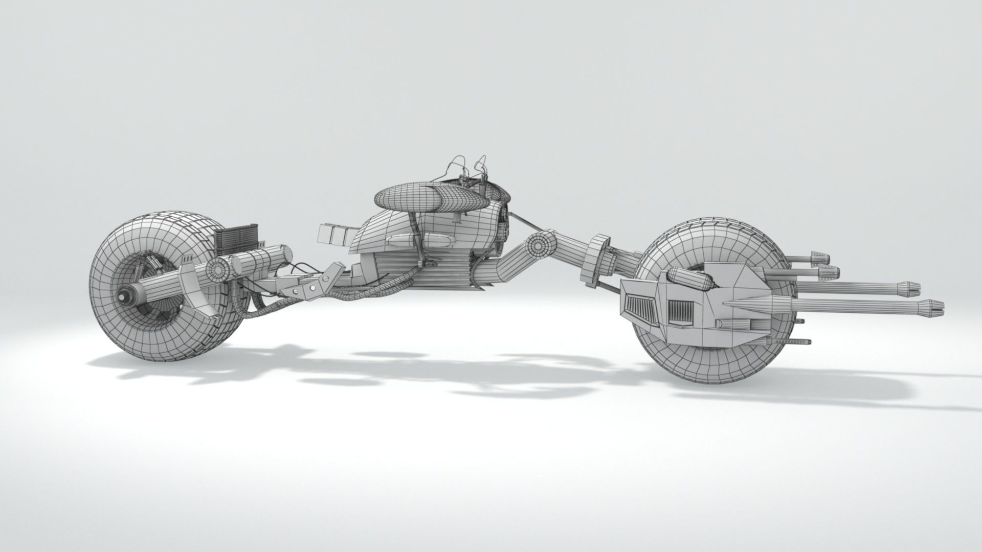 batpod motocycle 3D model_27