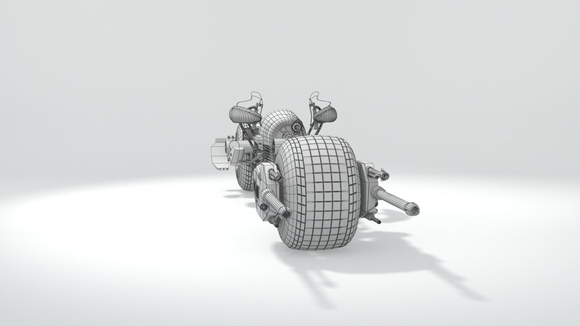 batpod motocycle 3D model_23