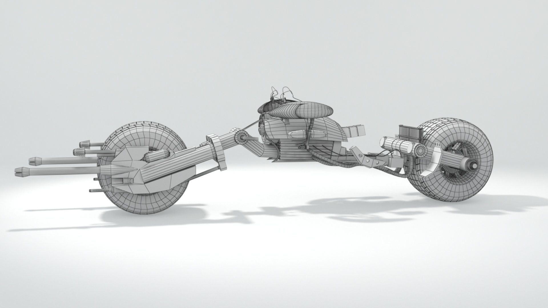 batpod motocycle 3D model_35