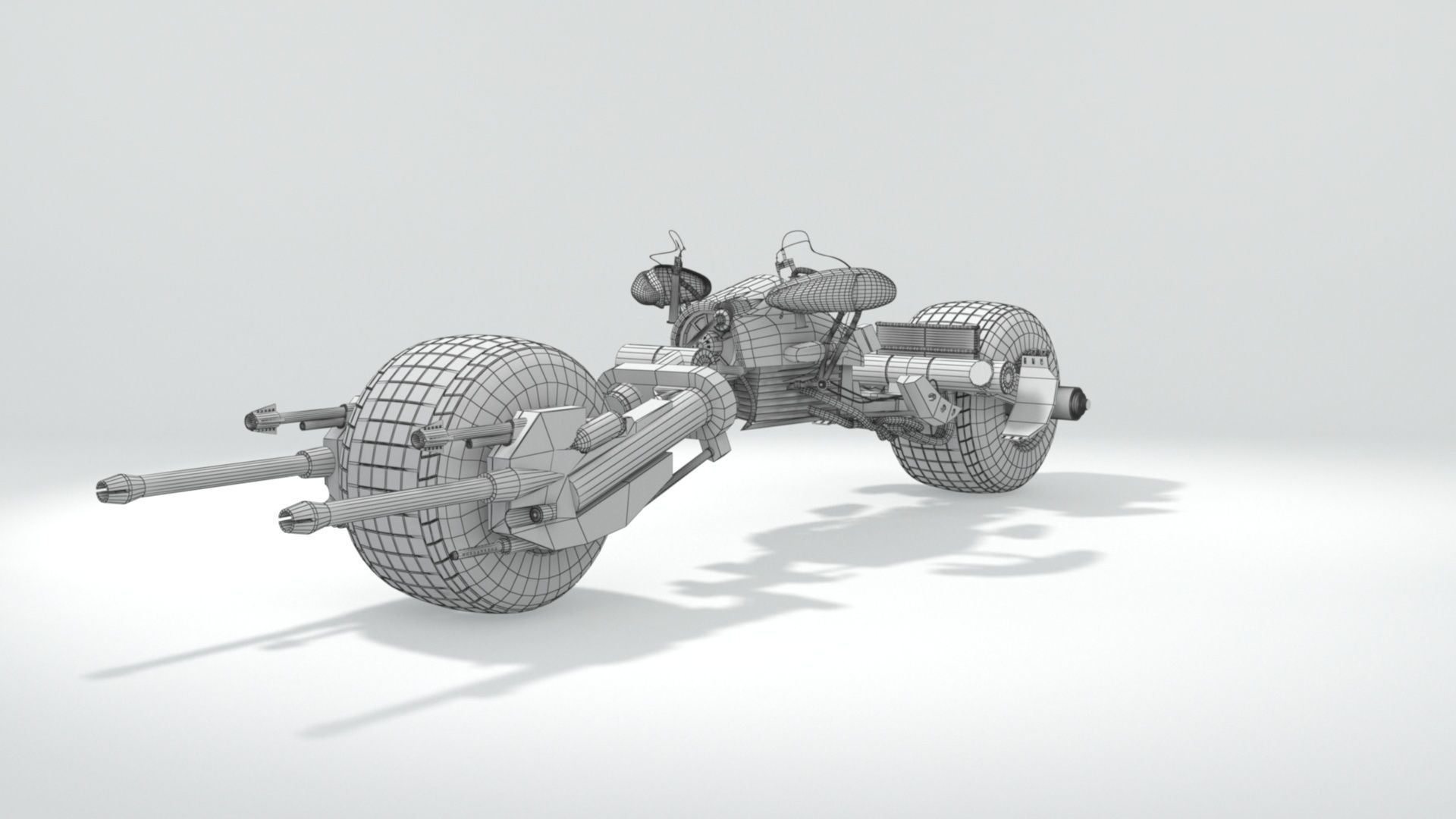 batpod motocycle 3D model_37