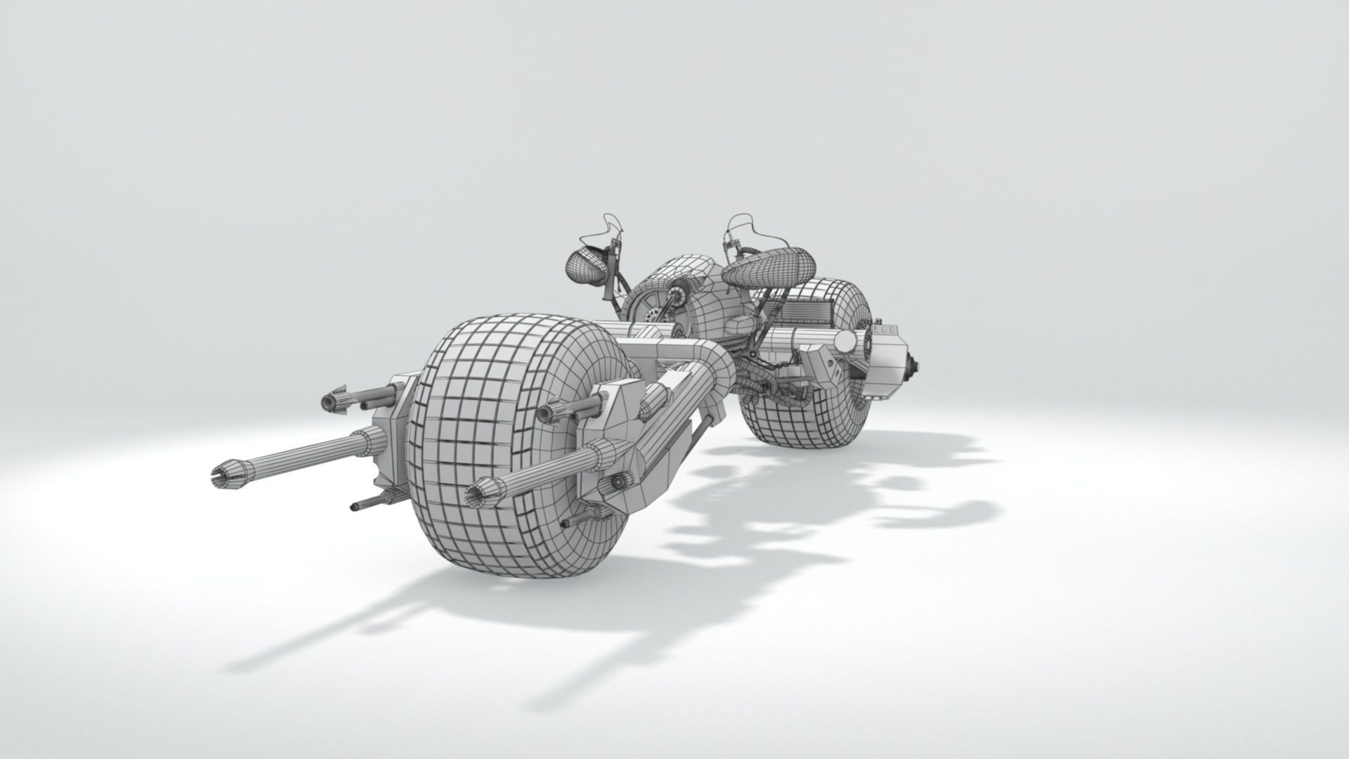 batpod motocycle 3D model_38