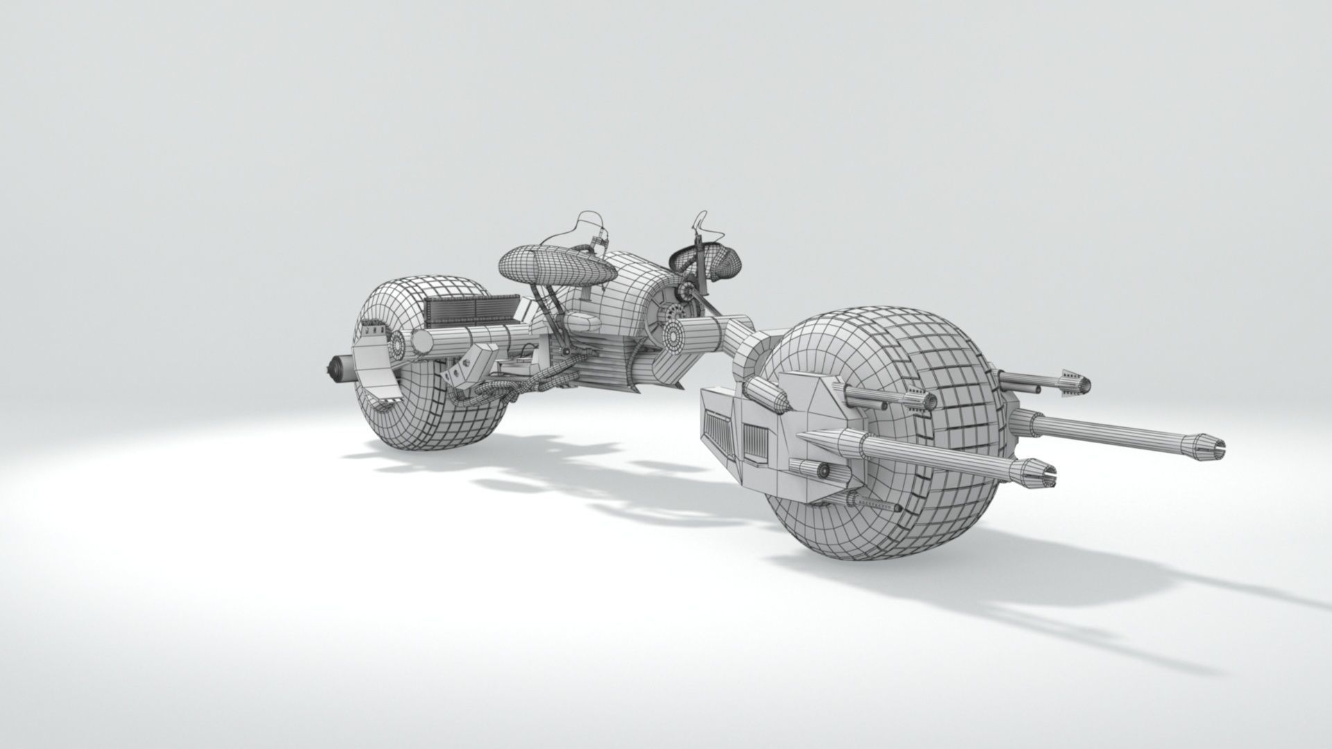 batpod motocycle 3D model_25