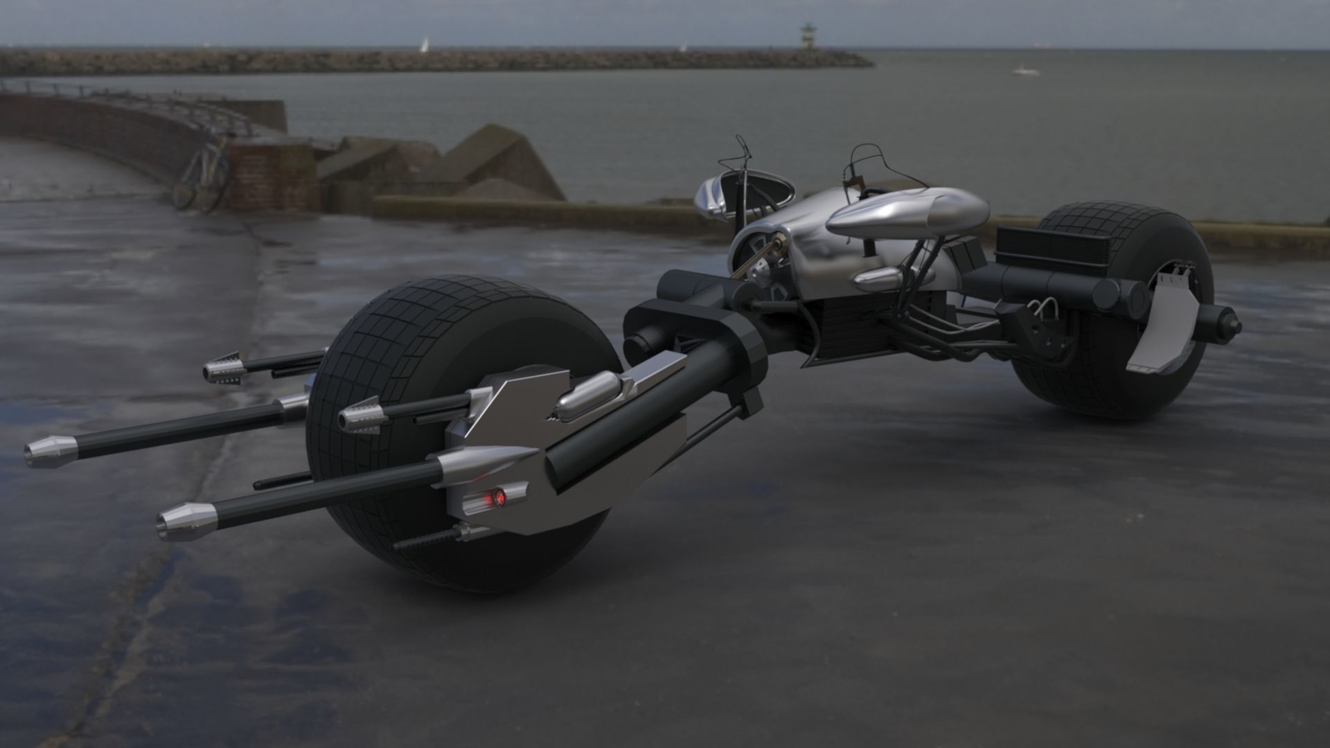 batpod motocycle 3D model_42