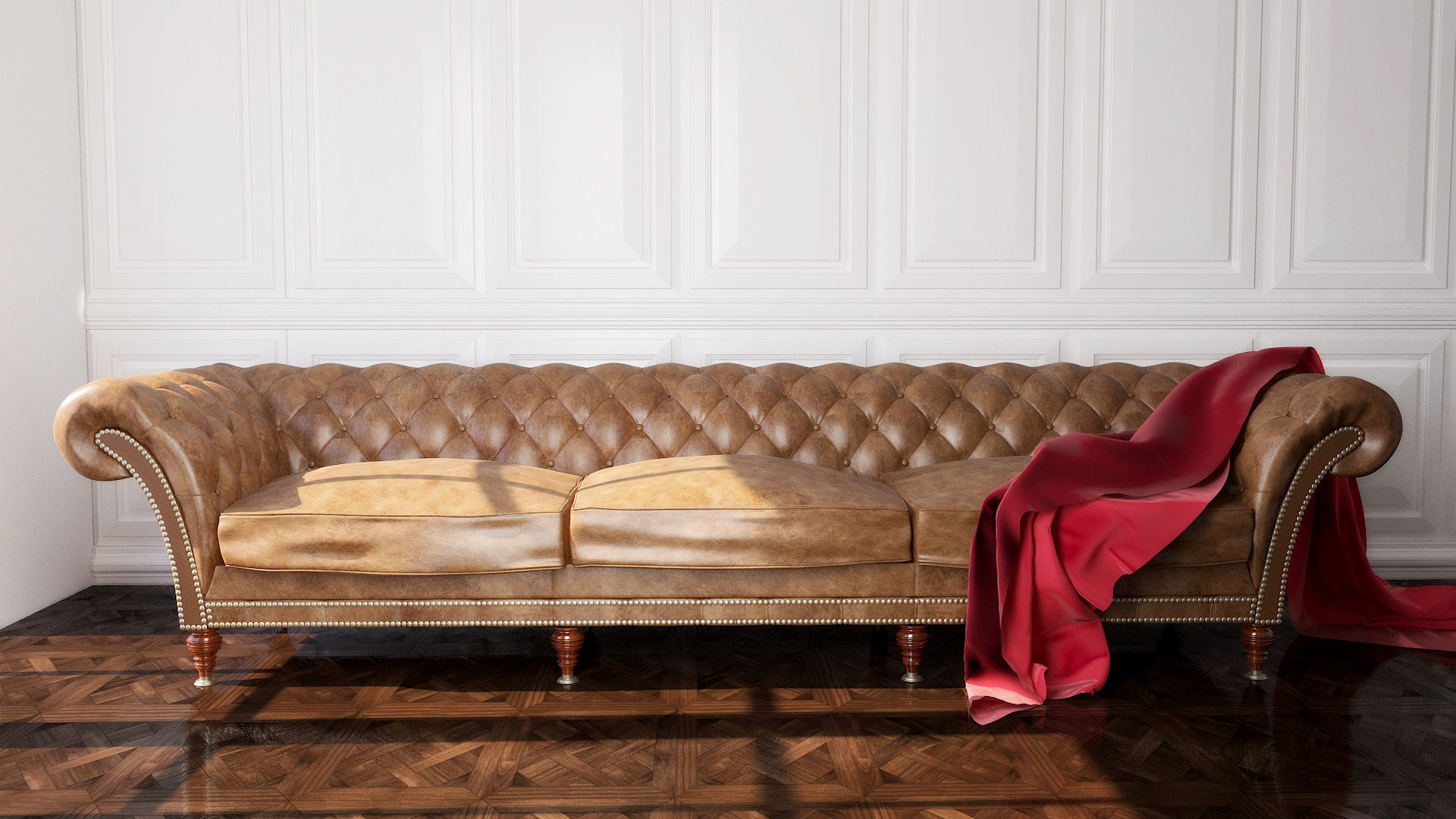 chester sofa 3D model_5