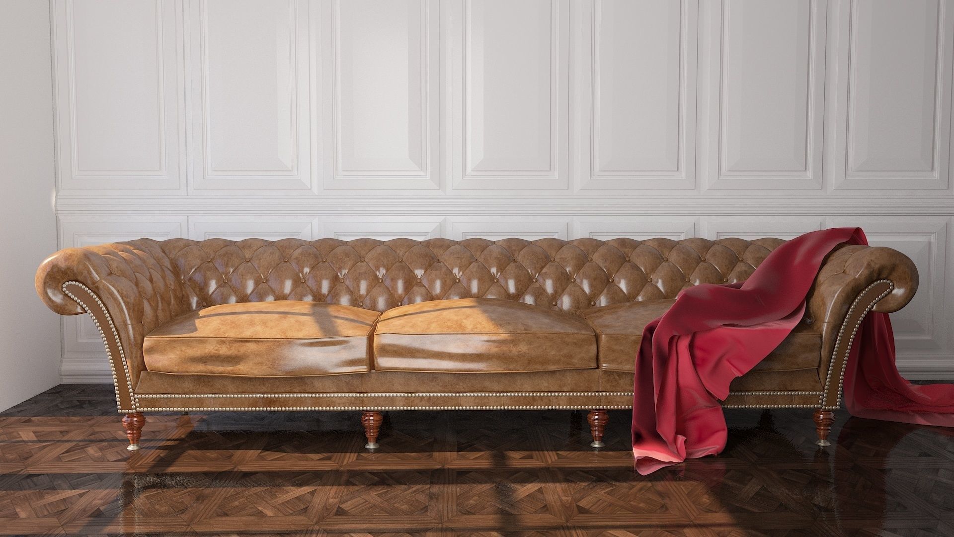 chester sofa 3D model_4