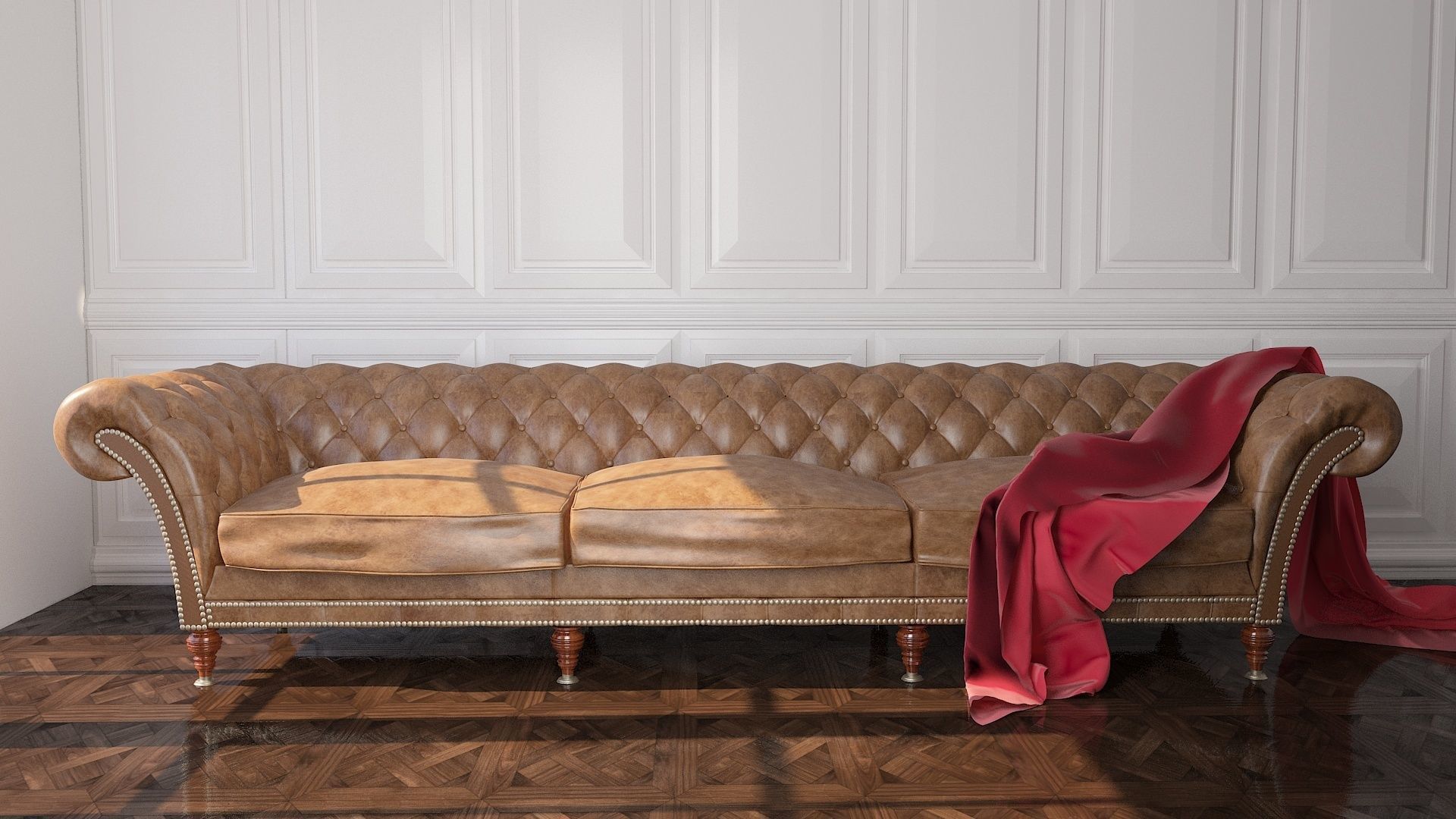 chester sofa 3D model_2