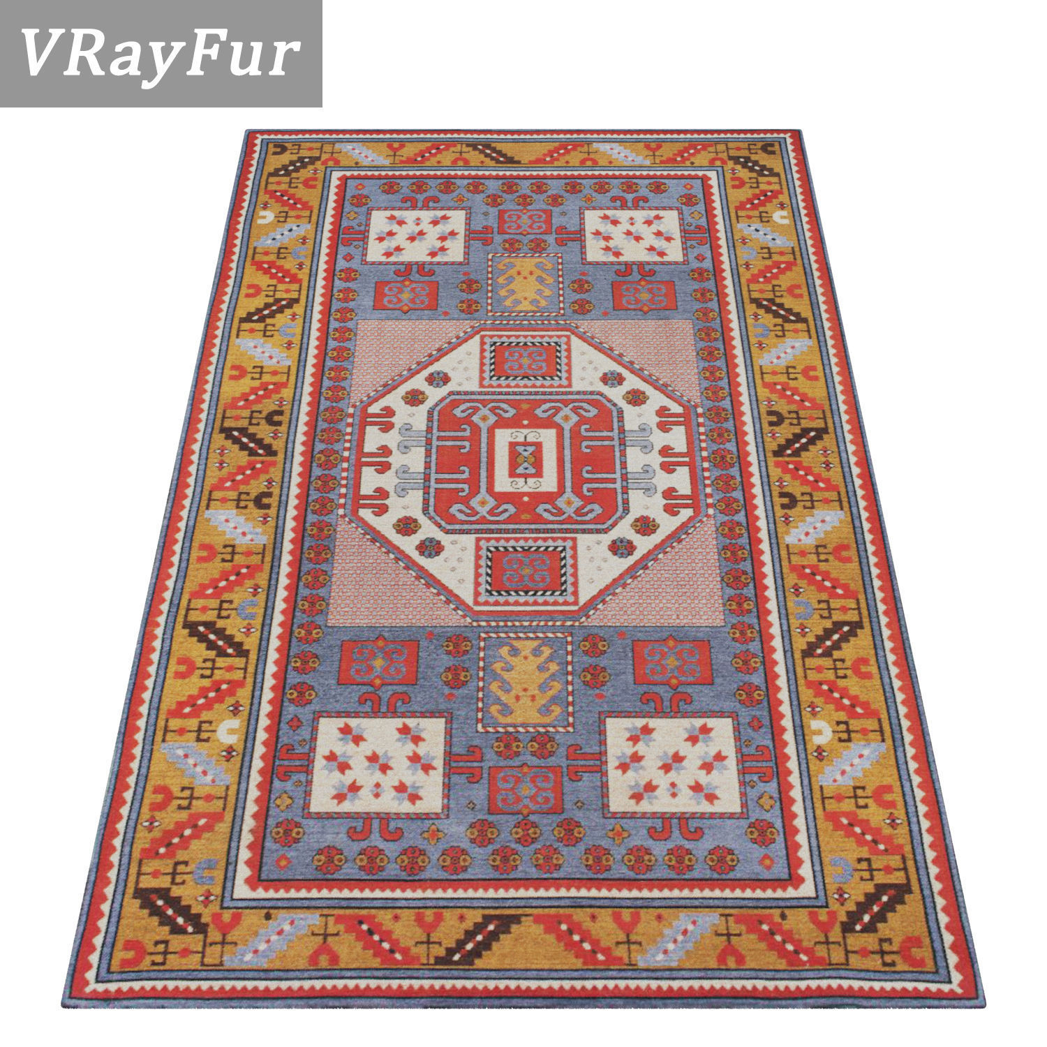 Rug Set 1718 3D model_2