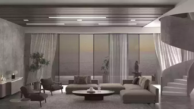 Interior Scene-Seaside resicdent