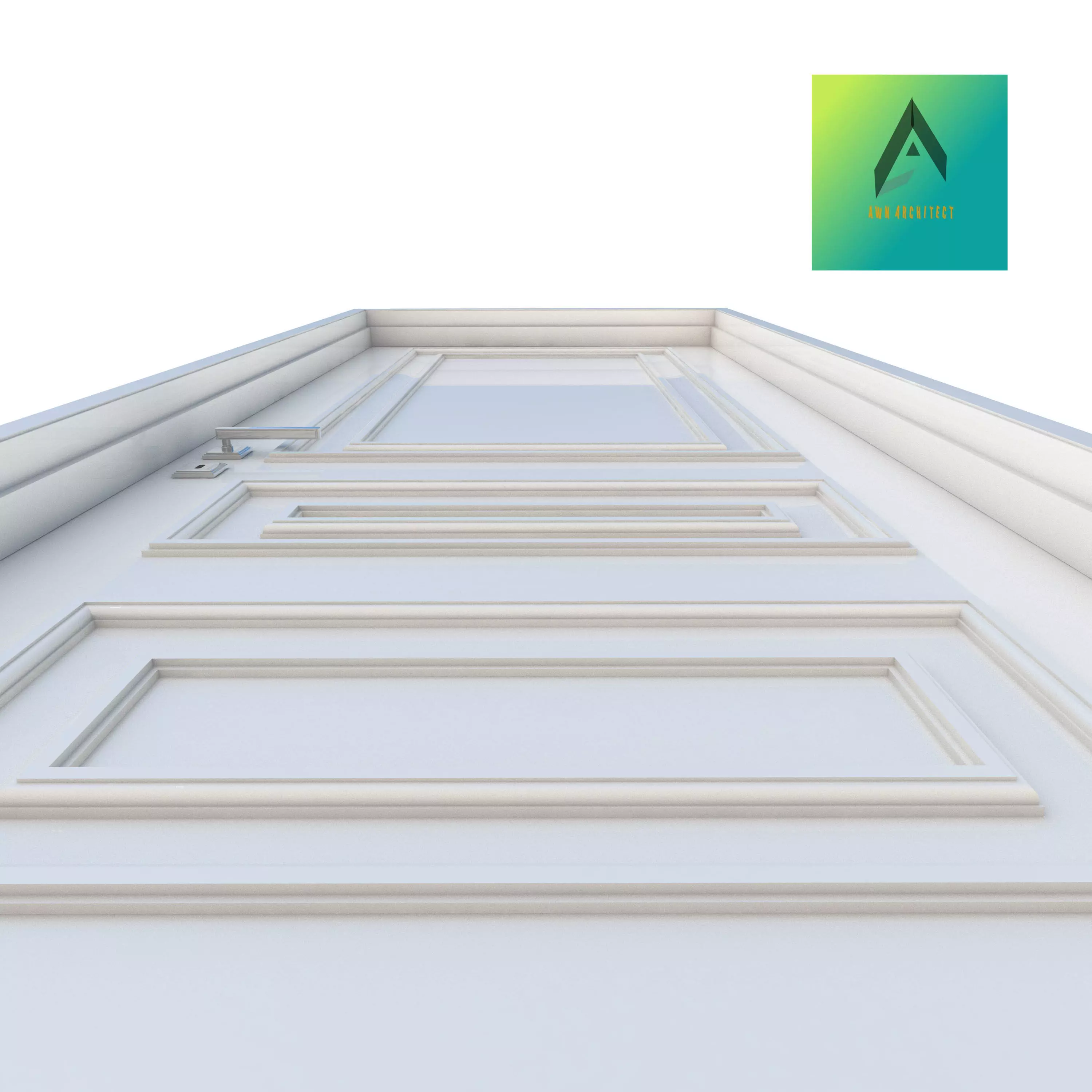 Room Door Type 21 3D print model_0