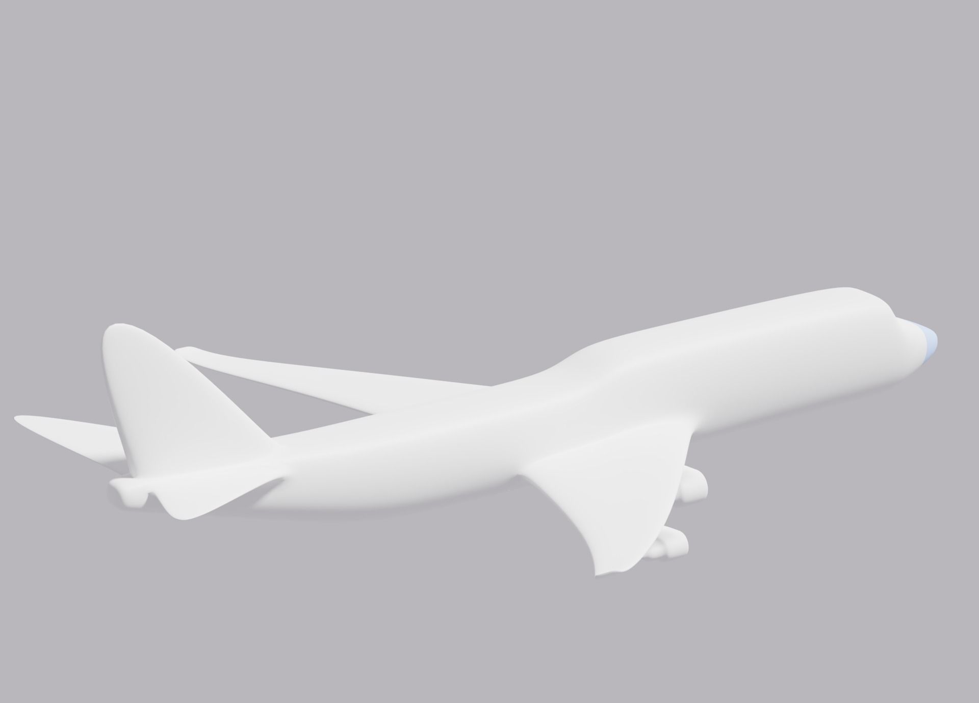 Boeing 747 Low-poly 3D model_2