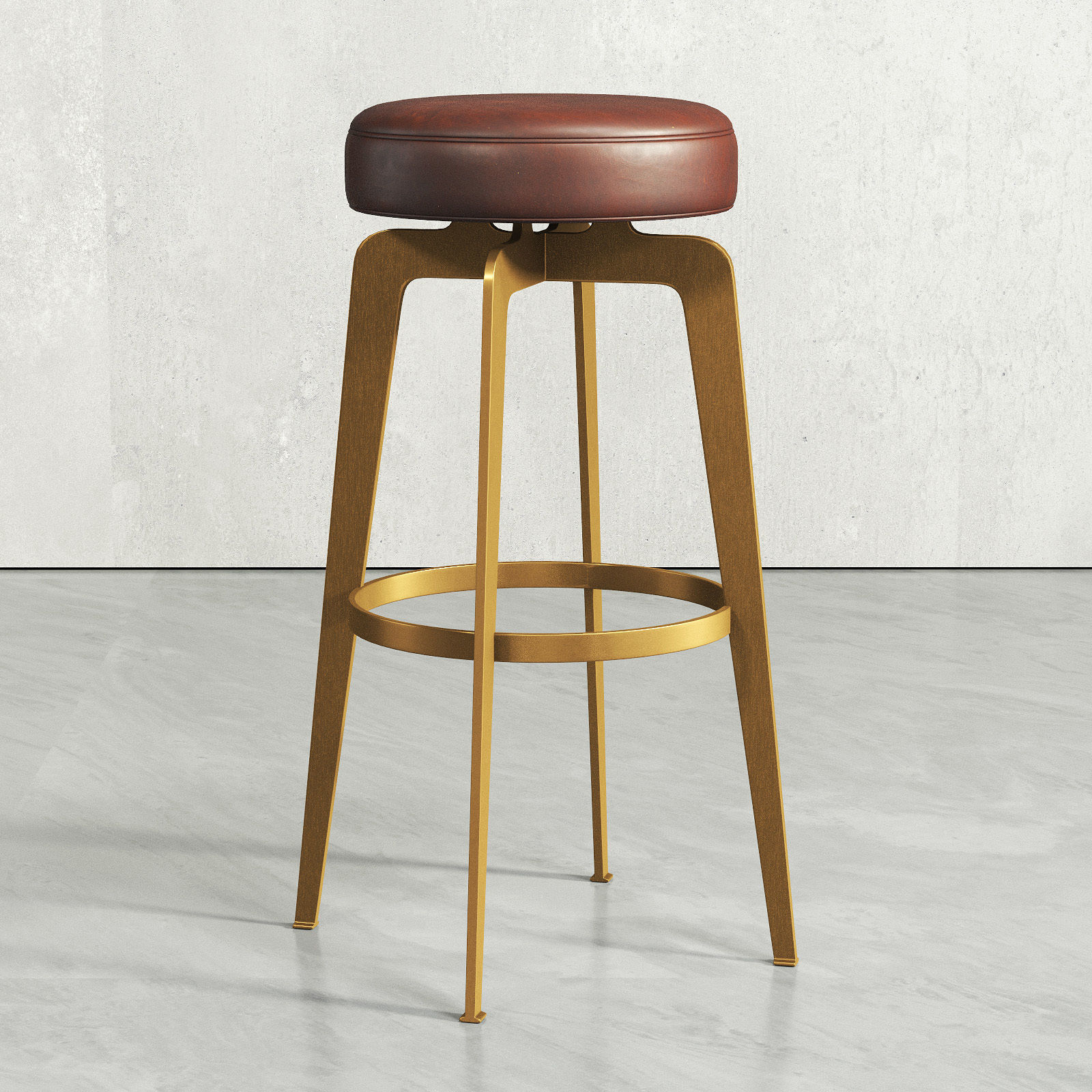 Bar Stool 110 Low-poly 3D model_3
