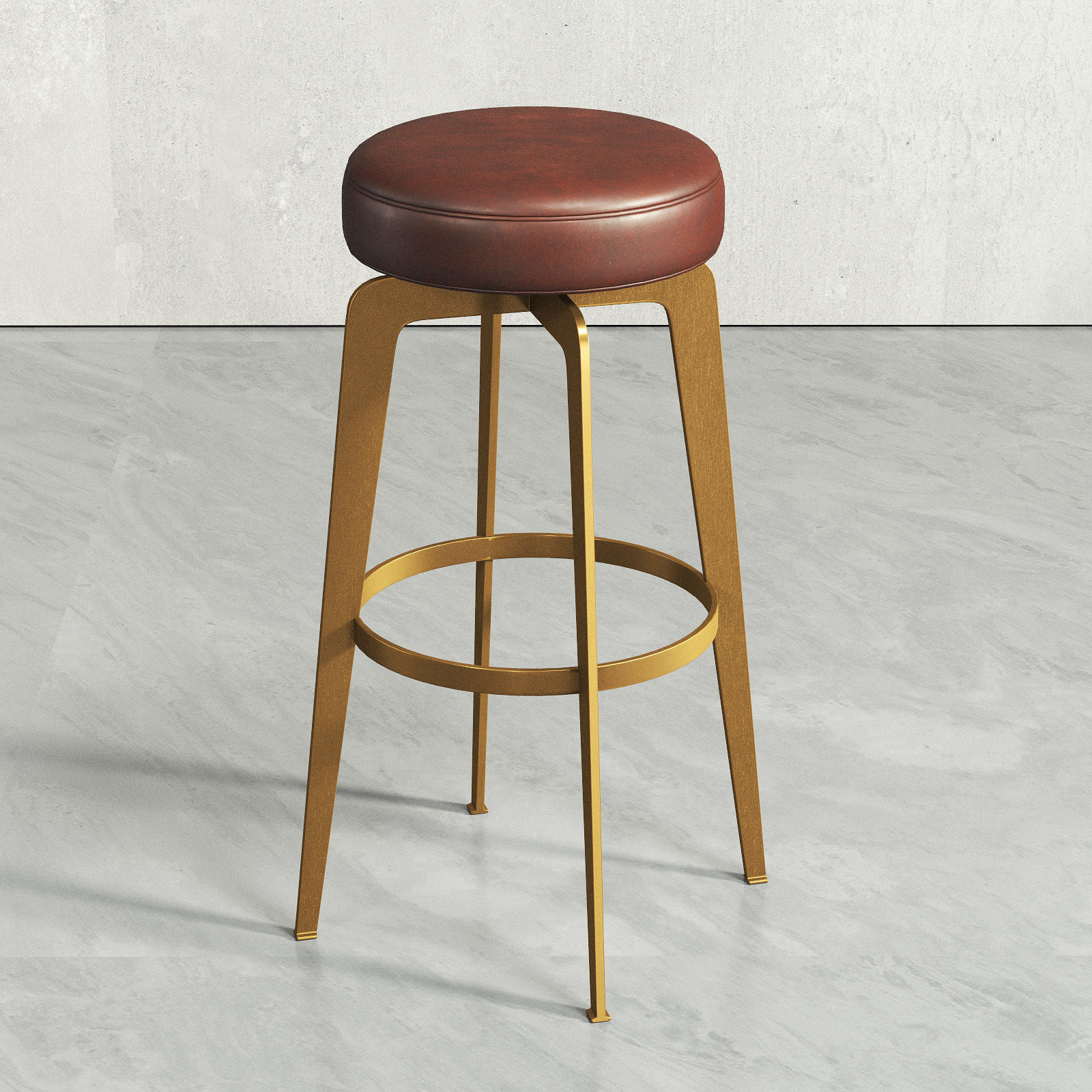 Bar Stool 110 Low-poly 3D model_1