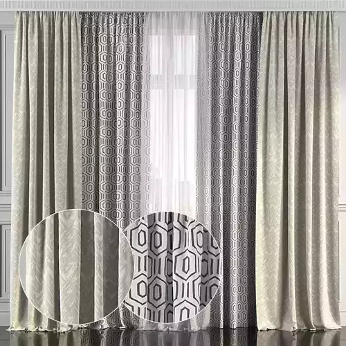 Curtain Set 167 3D model
