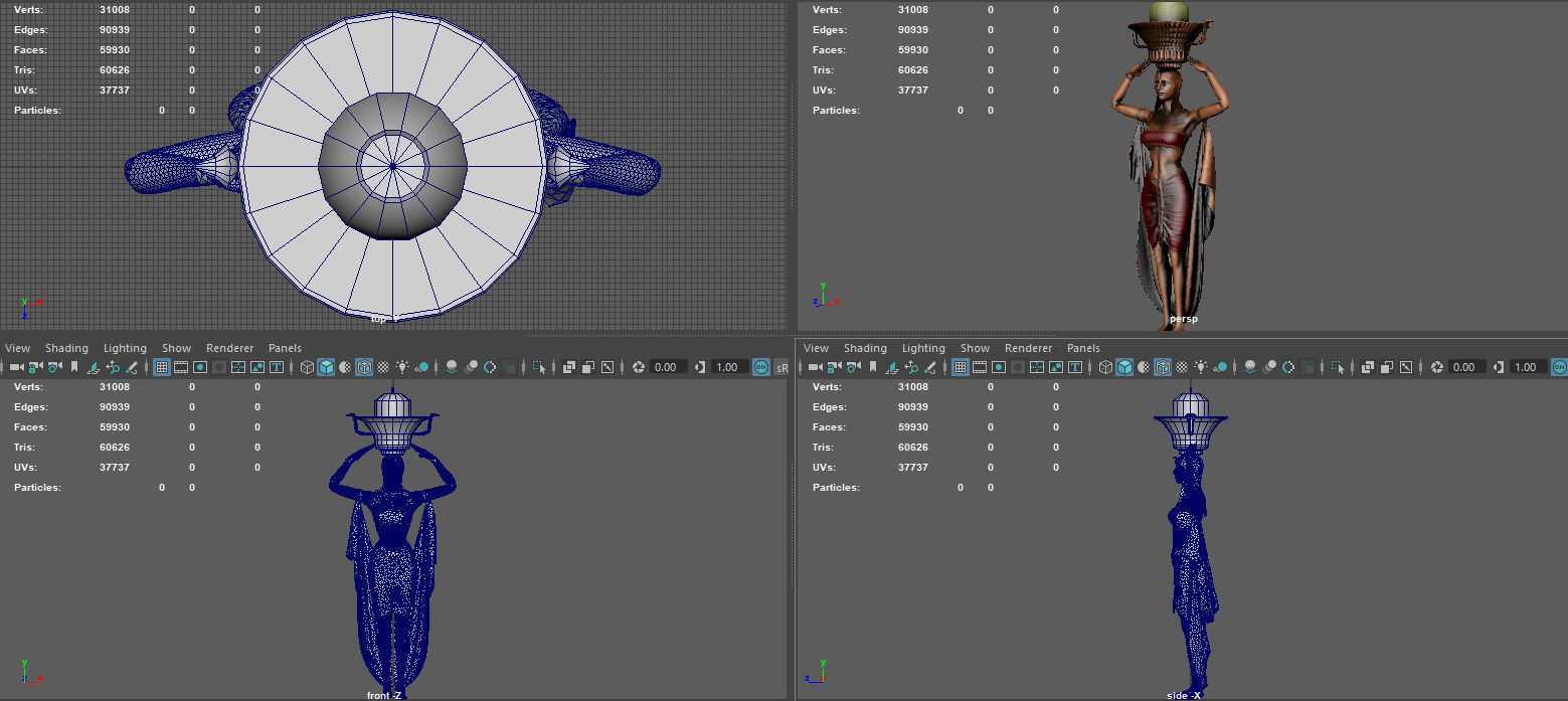 CLEOPATRA STATUE  3D model_12