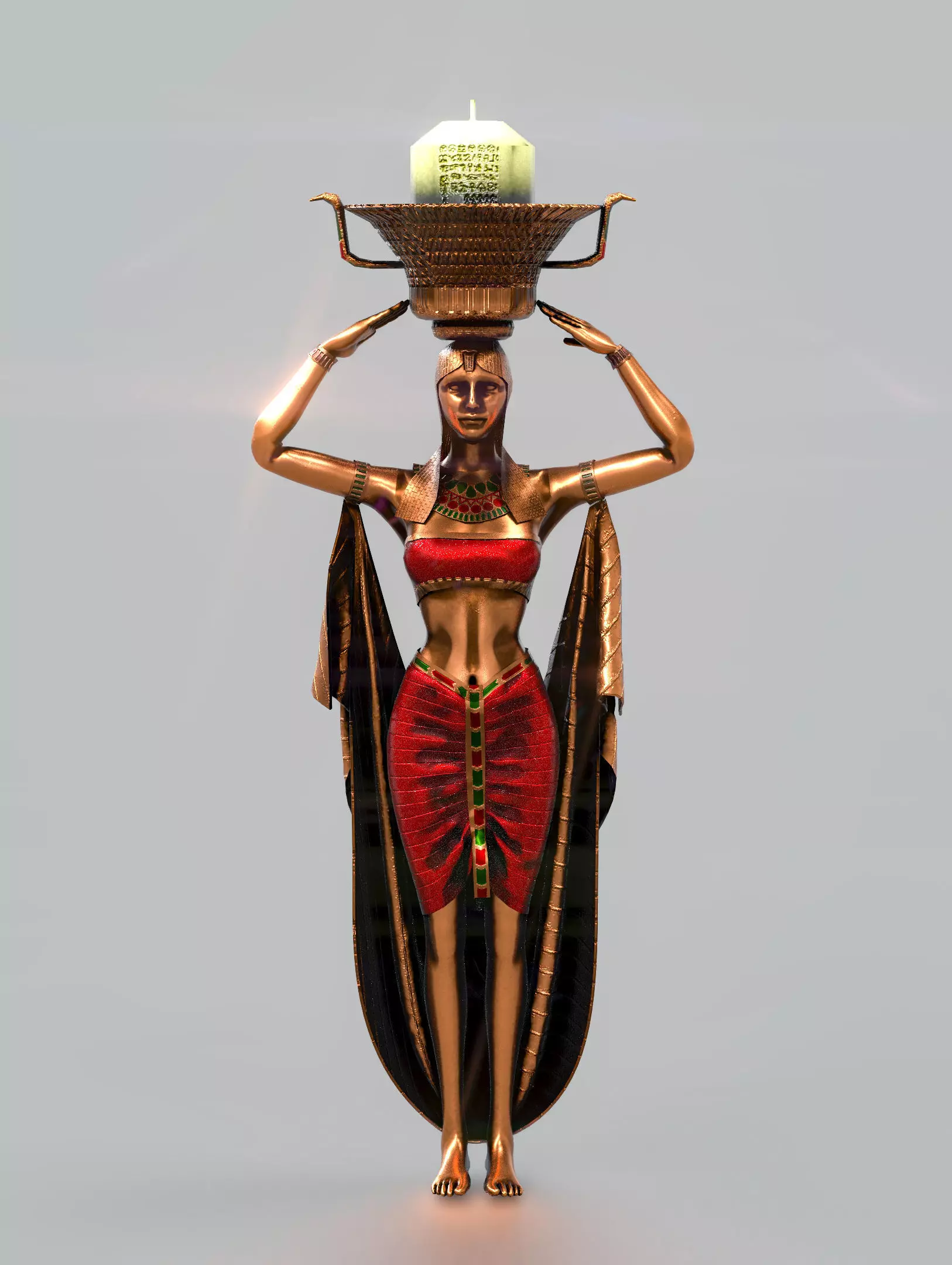 CLEOPATRA STATUE  3D model_0