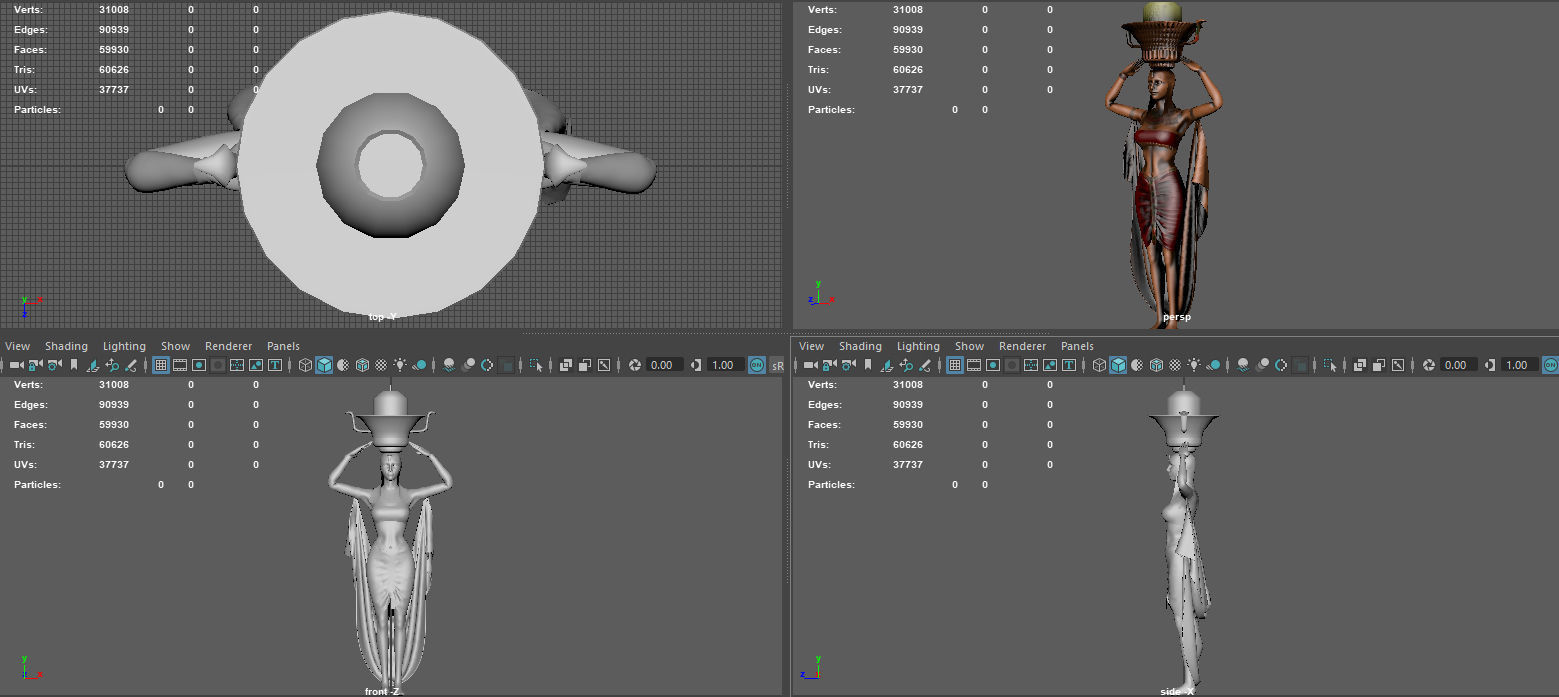 CLEOPATRA STATUE  3D model_11
