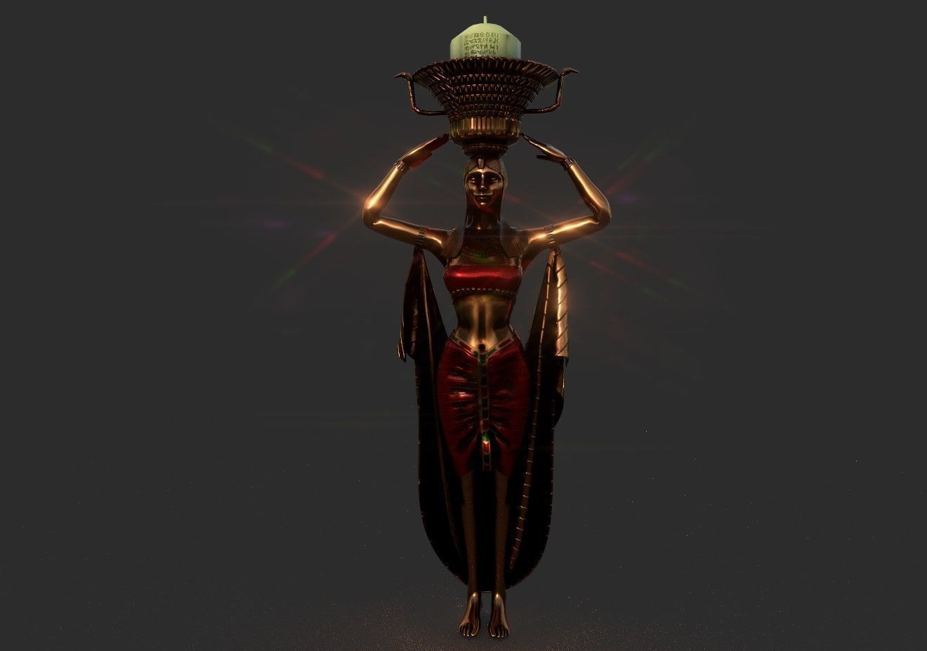 CLEOPATRA STATUE  3D model_1