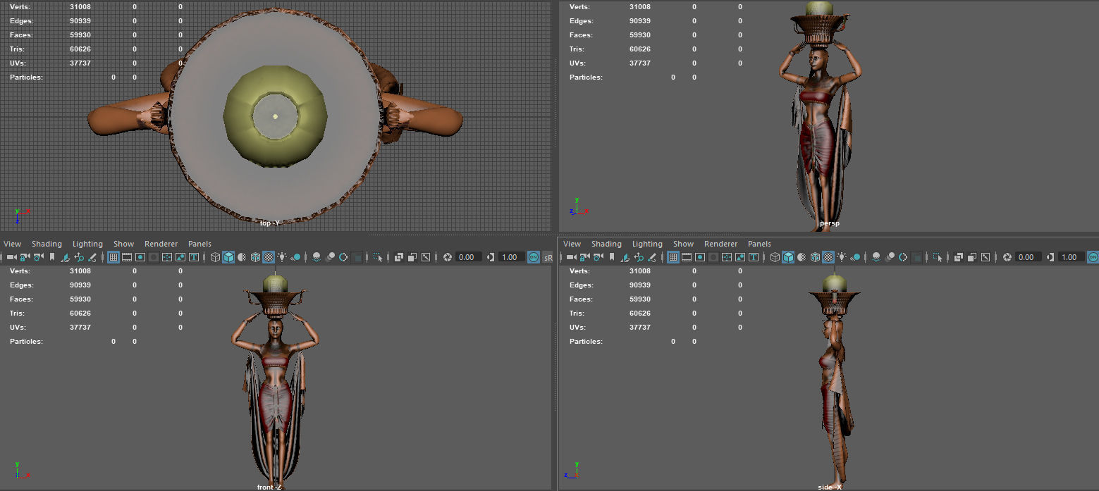 CLEOPATRA STATUE  3D model_10