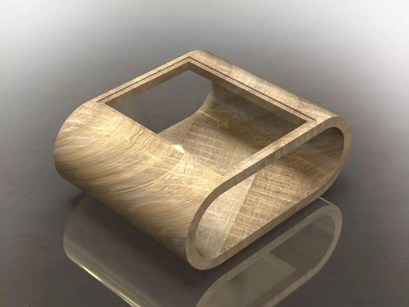 Ellipse desk 3D model Free 3D model