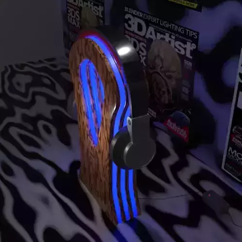 gaming head phones and stand