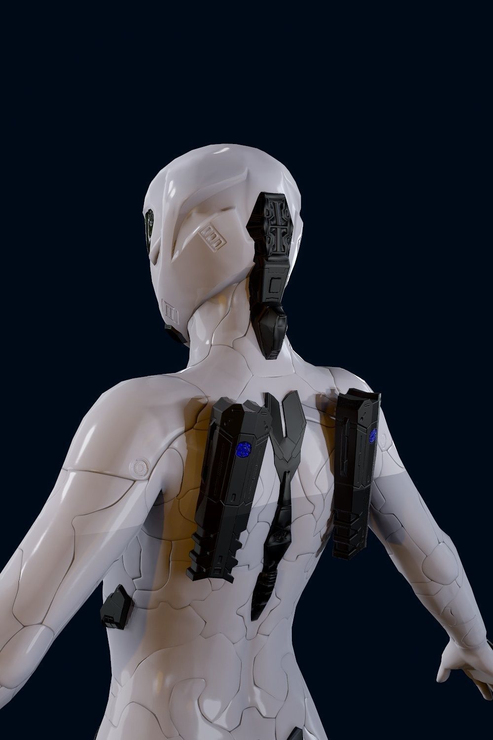 3D model Sci Fi Girl Low-poly 3D model VR / AR / low-poly rigged | CGTrader