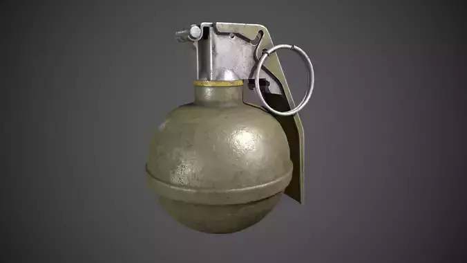 M67 Grenade Low-poly 3D model