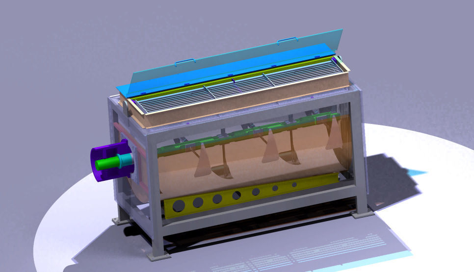 New processing tank assembly Design 3D model_2