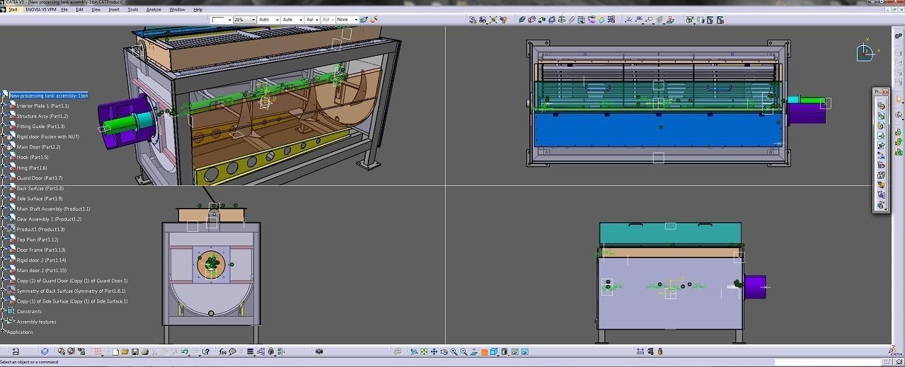 New processing tank assembly Design 3D model_3