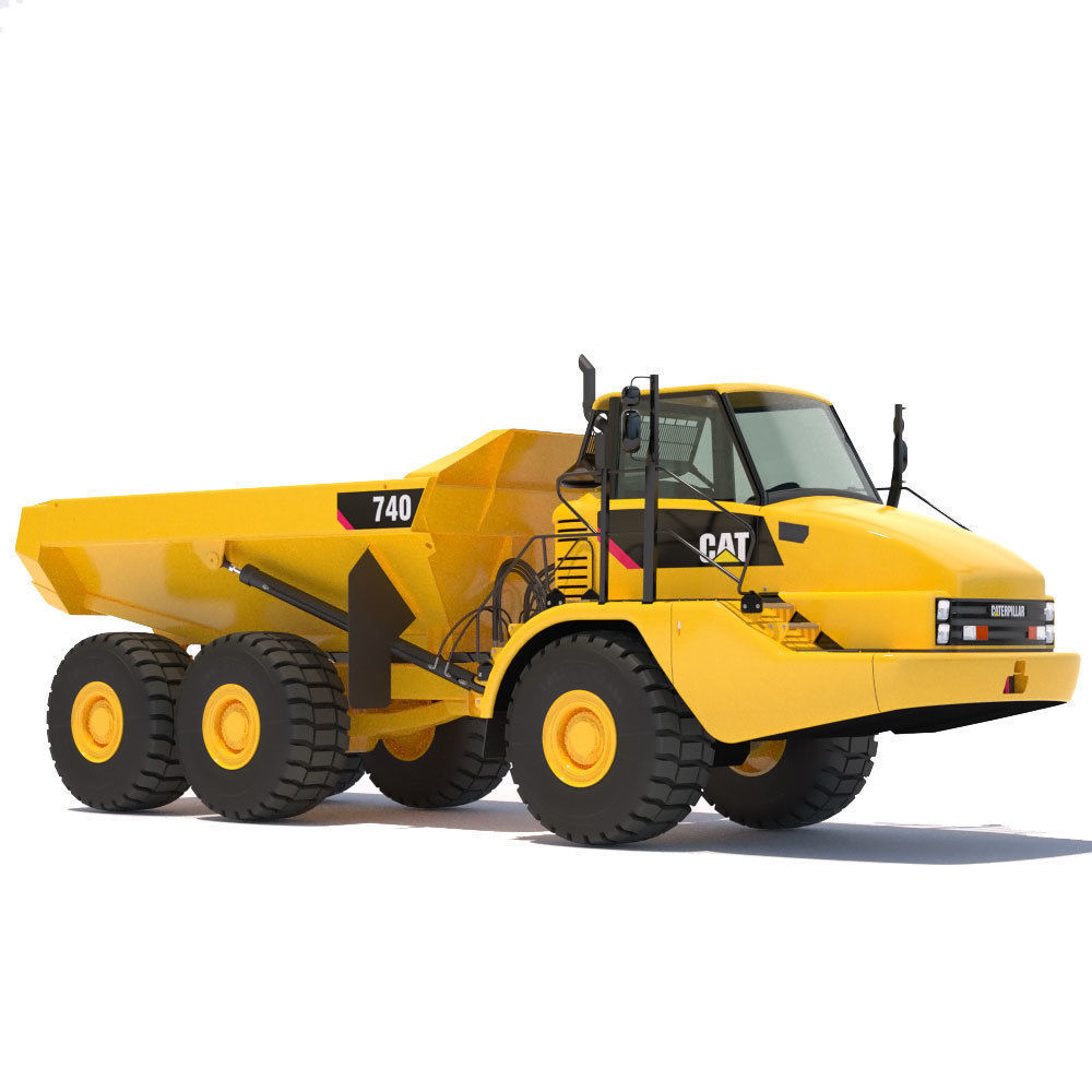 Articulated Dump Truck Cat 740 3D model_2