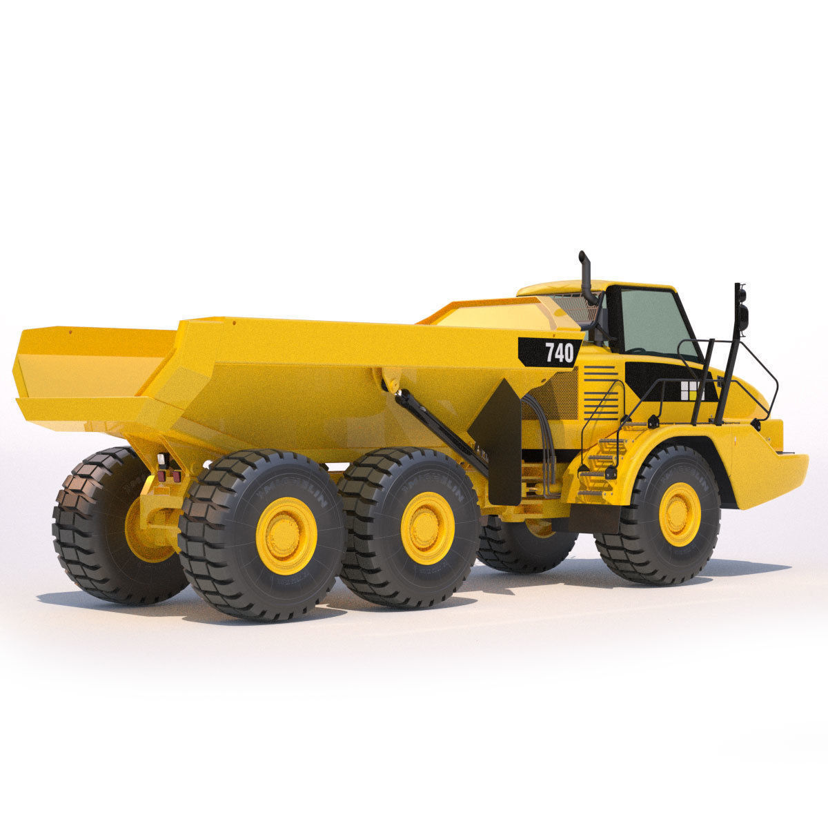 Articulated Dump Truck Cat 740 3D model_14