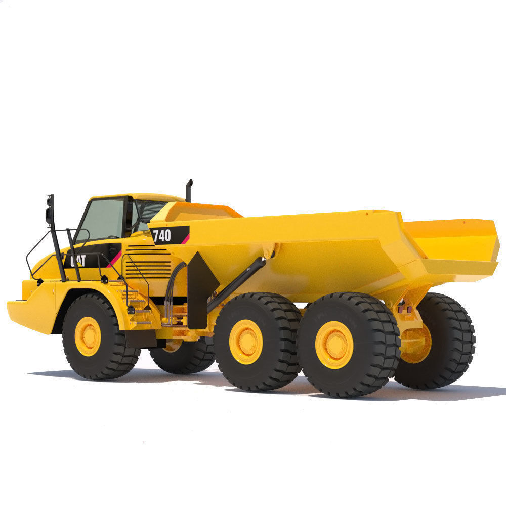 Articulated Dump Truck Cat 740 3D model_4