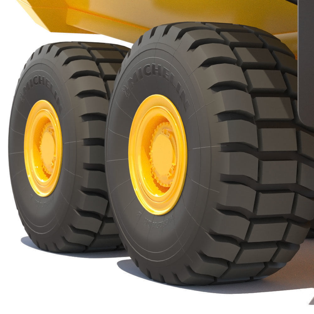 Articulated Dump Truck Cat 740 3D model_11