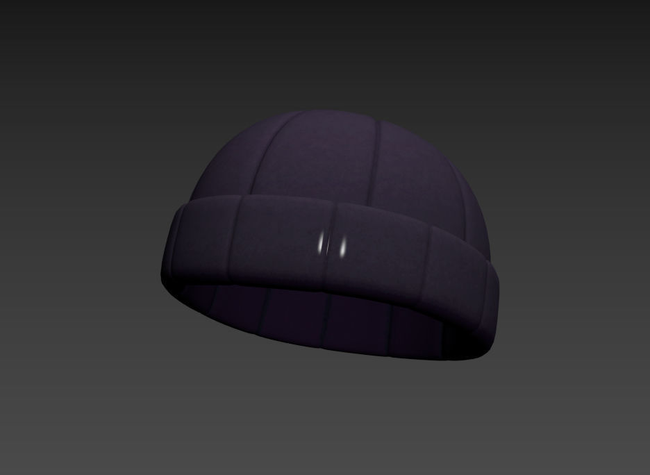 Beanie Hat 3D model_7