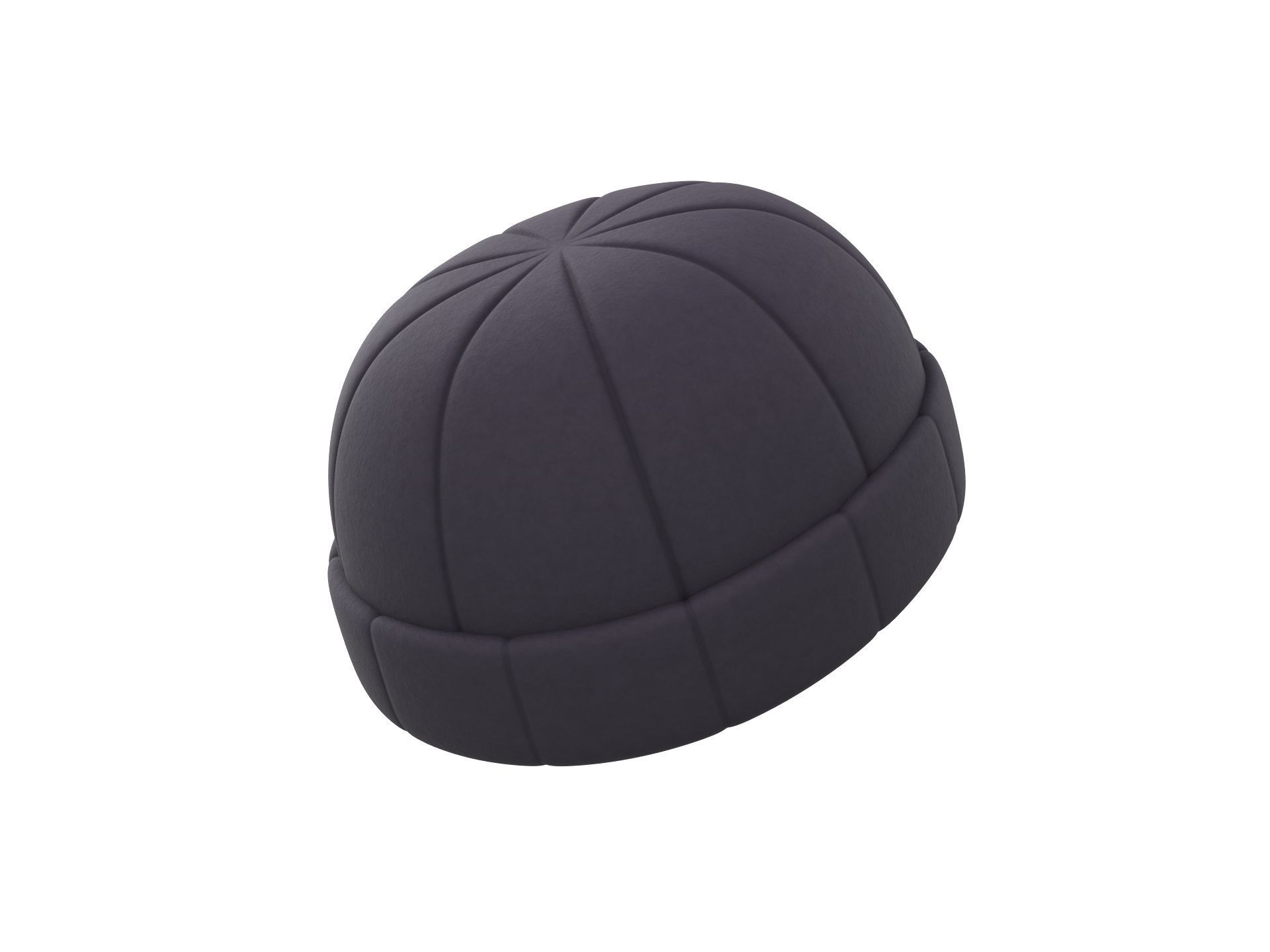 Beanie Hat 3D model_4